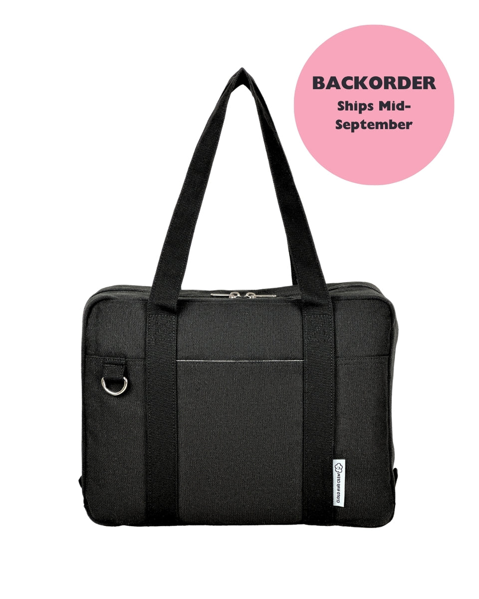 Boston Tote (Midnight Black) - BACKORDER – Cloud Nine Crew
