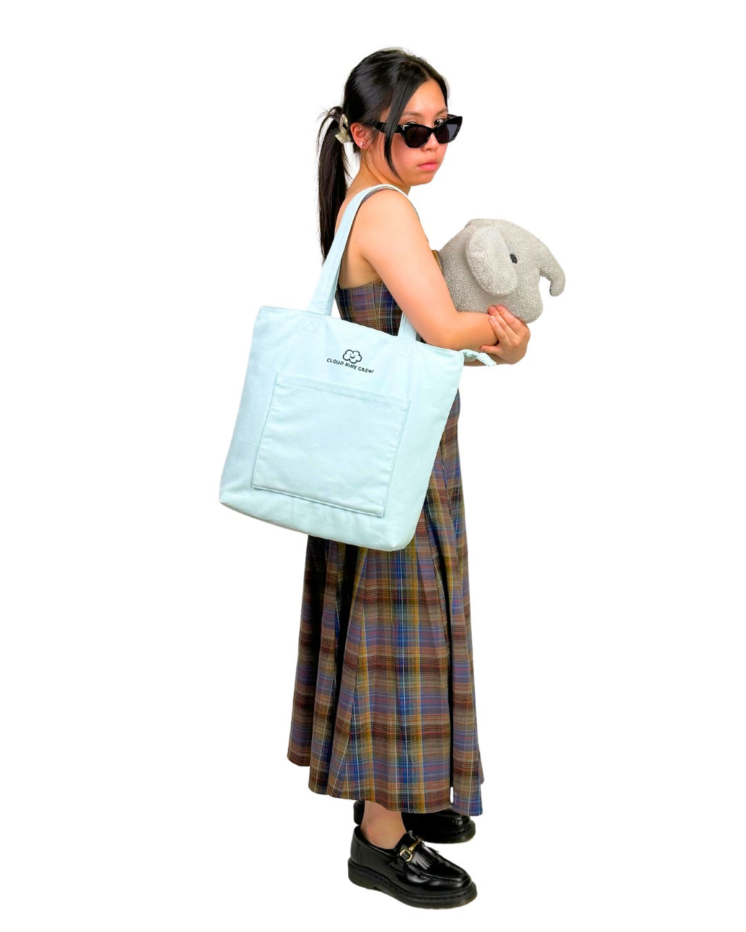 ★LOTSYOU★ lotsyou_Lumpy Bumpy Totebag Sky Blue Small light blue Tote bag TOUS La Rue New | TOUS