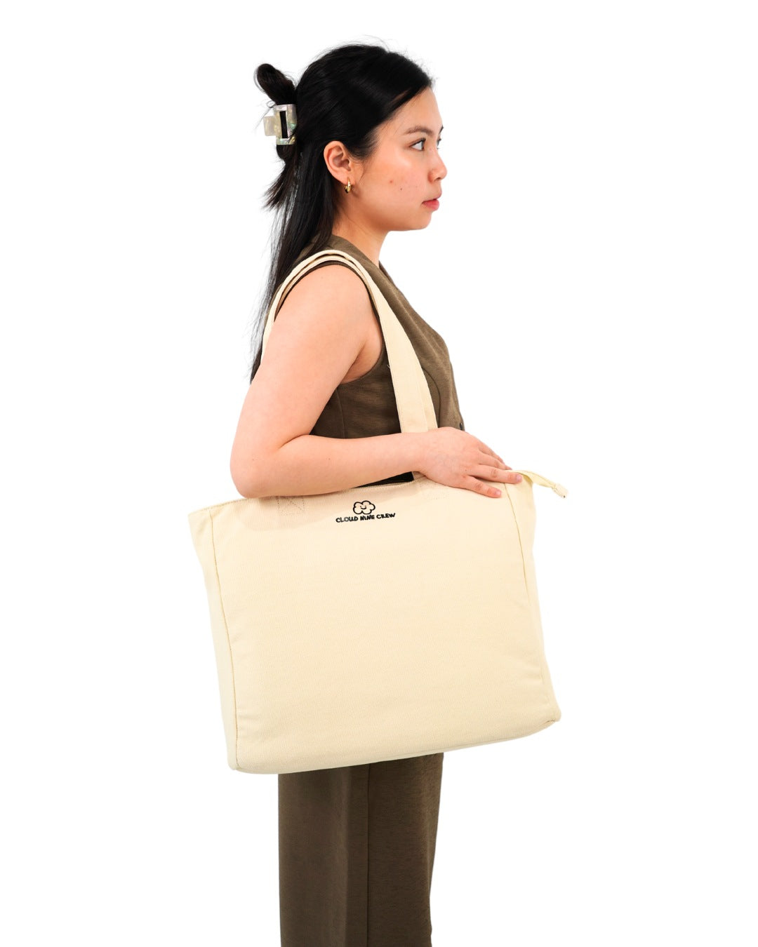 トートバッグ DEINET CLOUD MINI TOTE BAG IN BEIGE DEINET】 CLOUD MINI TOTE BAG : CREAM トートバッグ