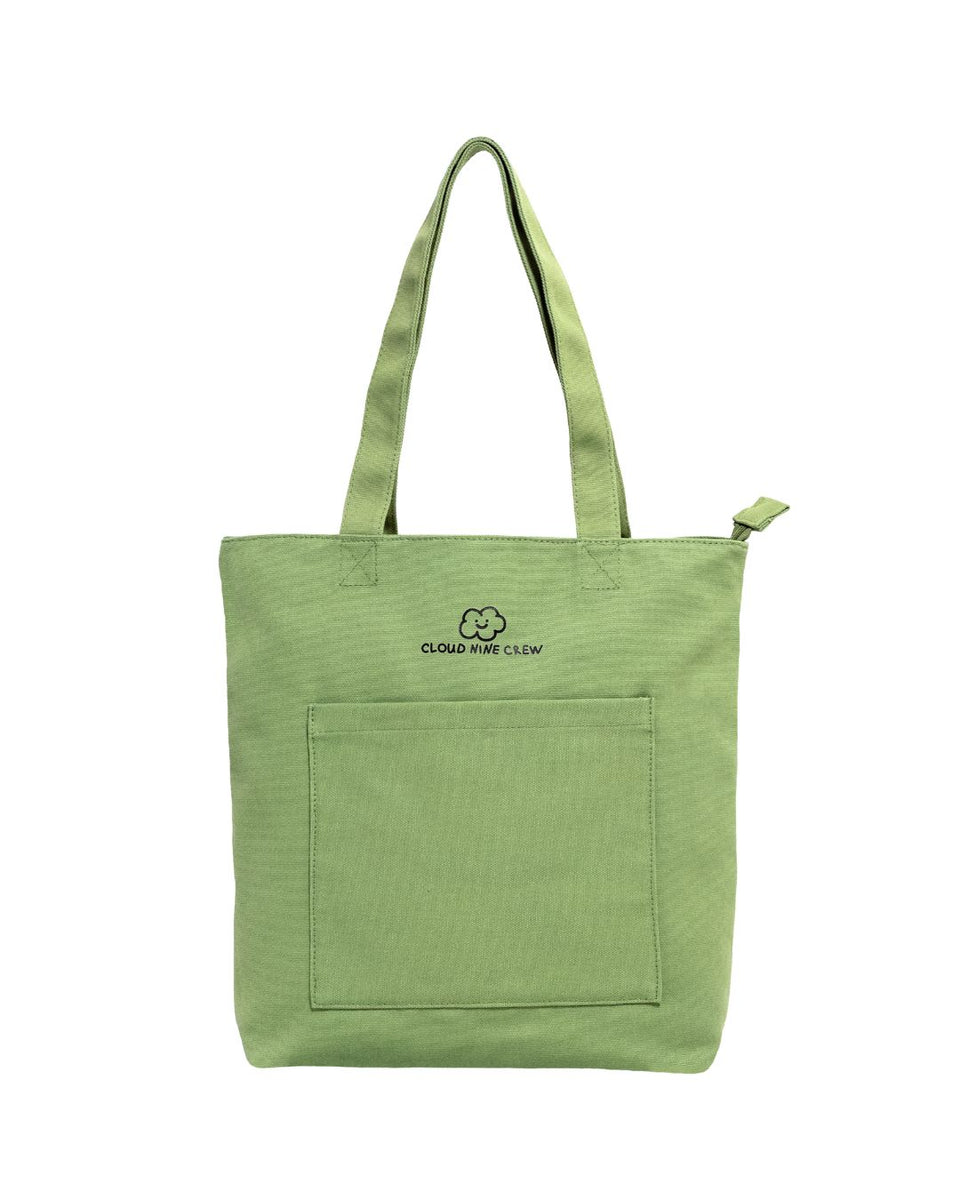 Everyday Tote (Forest Green) – Cloud Nine Crew